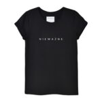 animush t-shirt czarny z nadrukiem nieważne
