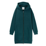 animush bluza long zip ciemny morski