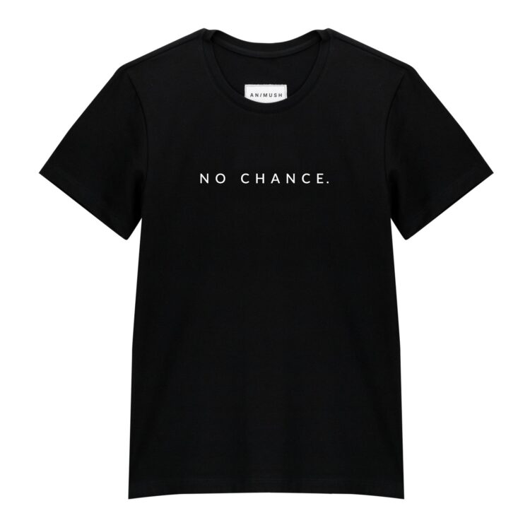 animush t-shirt oversize czarny no chance