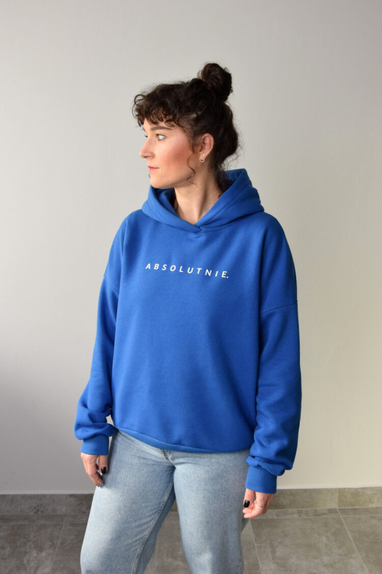 animush bluza hoodie kobaltowa absolutnie