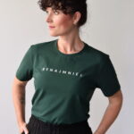 animush t-shirt oversize zielony butelkowy bynajmniej