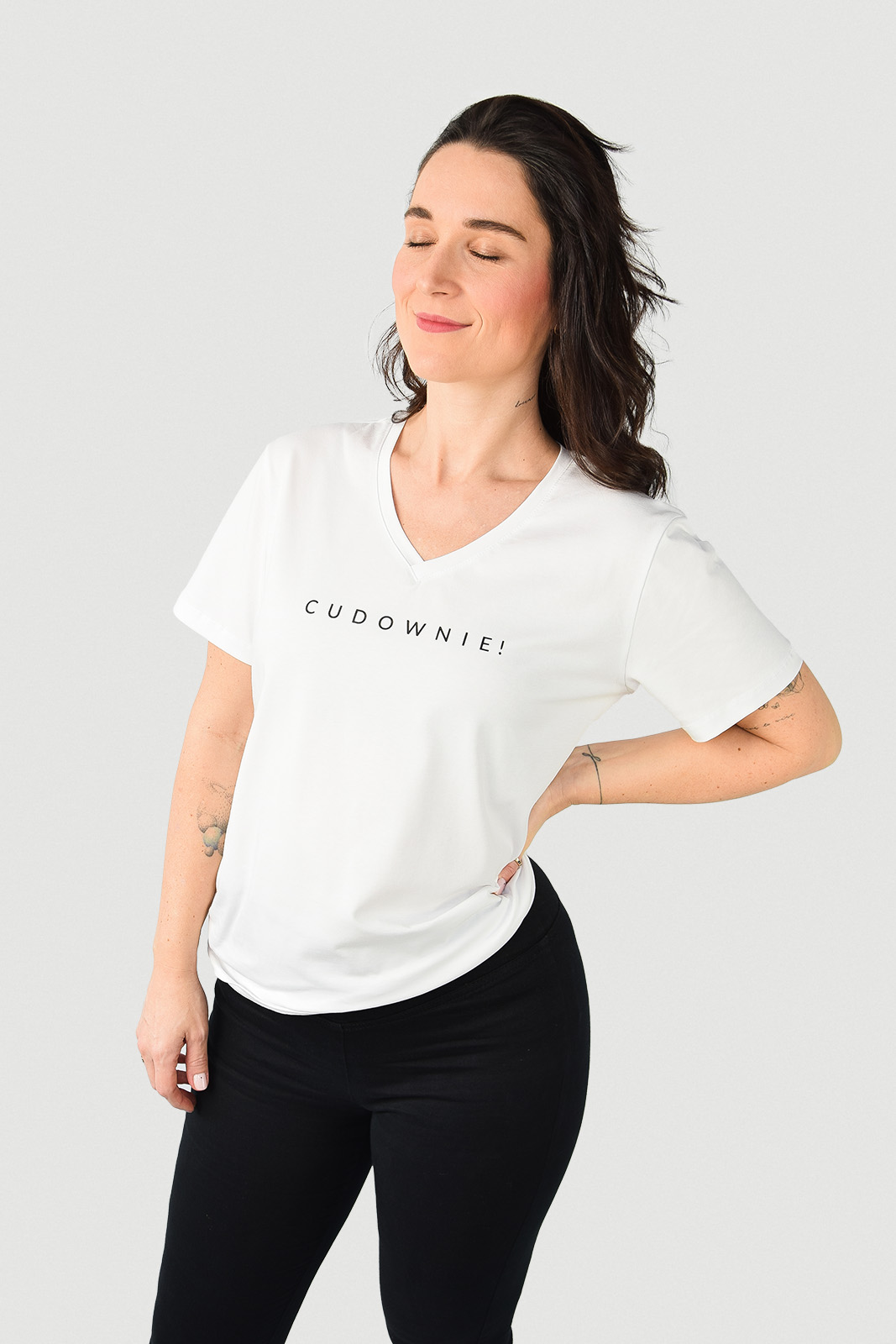 animush t-shirt oversize biały cudownie