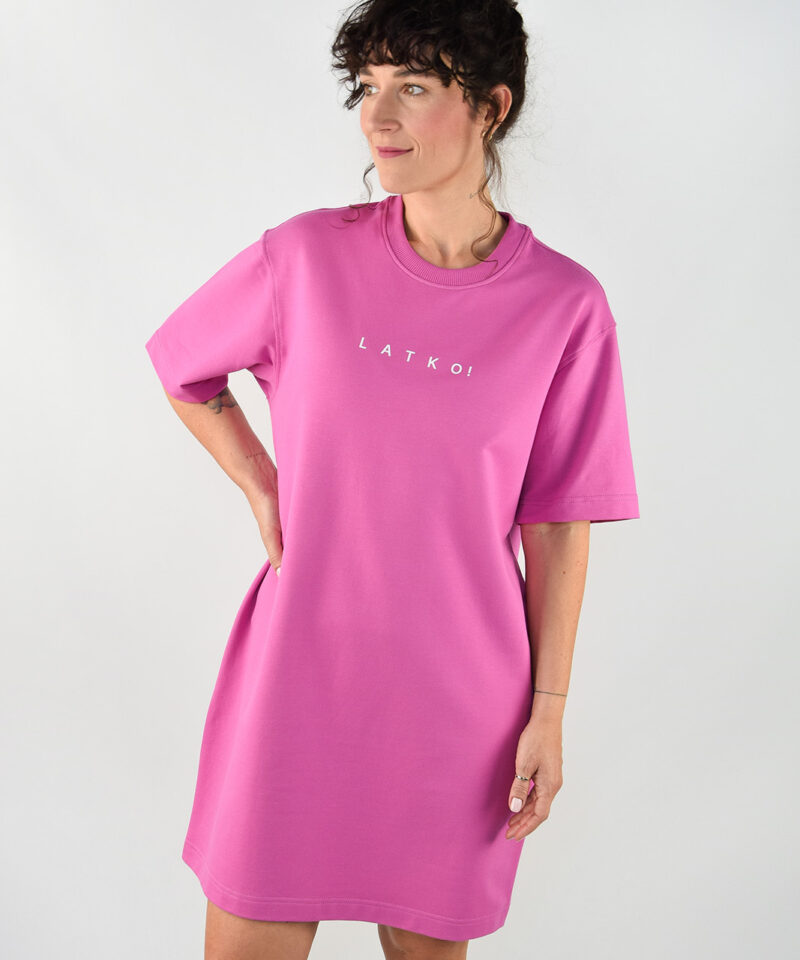 animush sukienka oversize orchidea latko