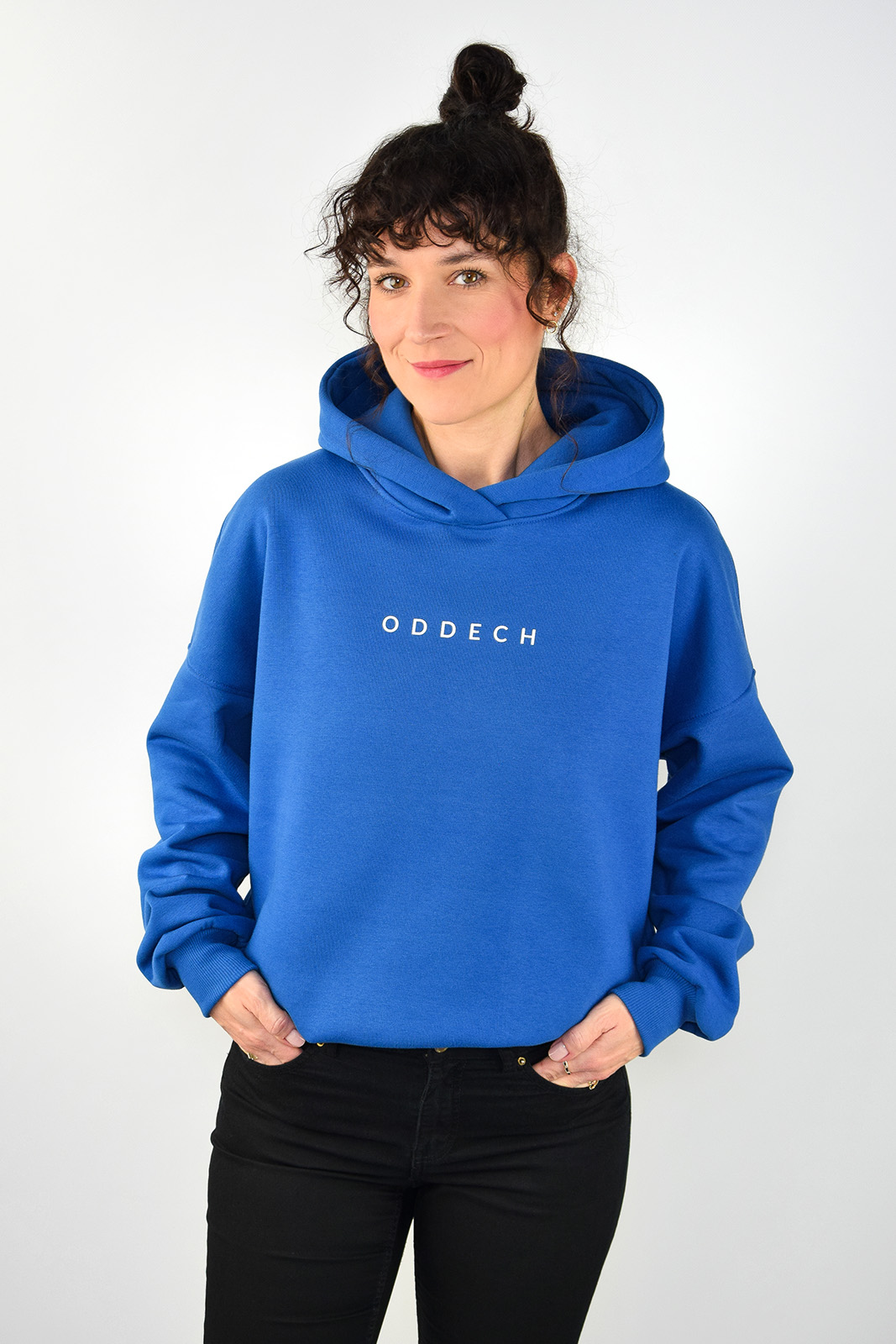 animush bluza hoodie kobaltowa oddech