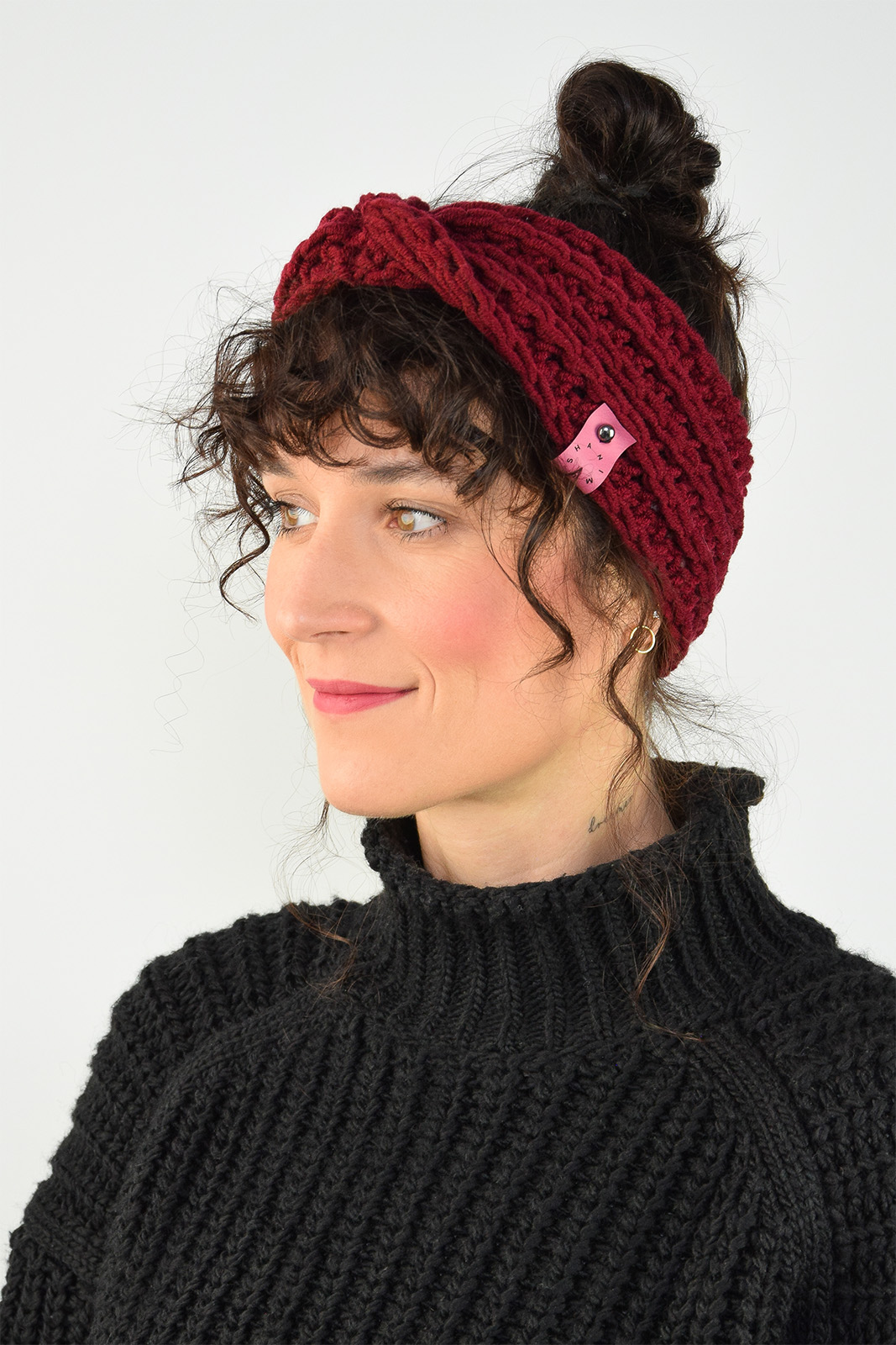 animush opaska bordowa