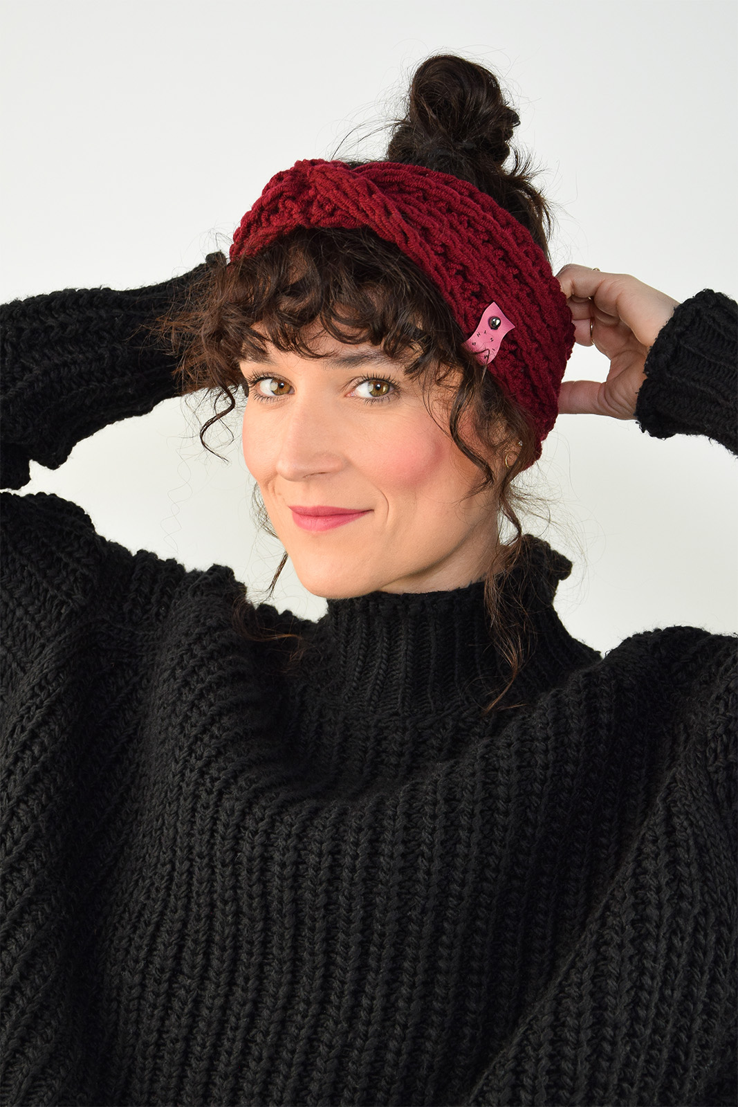 animush opaska bordowa