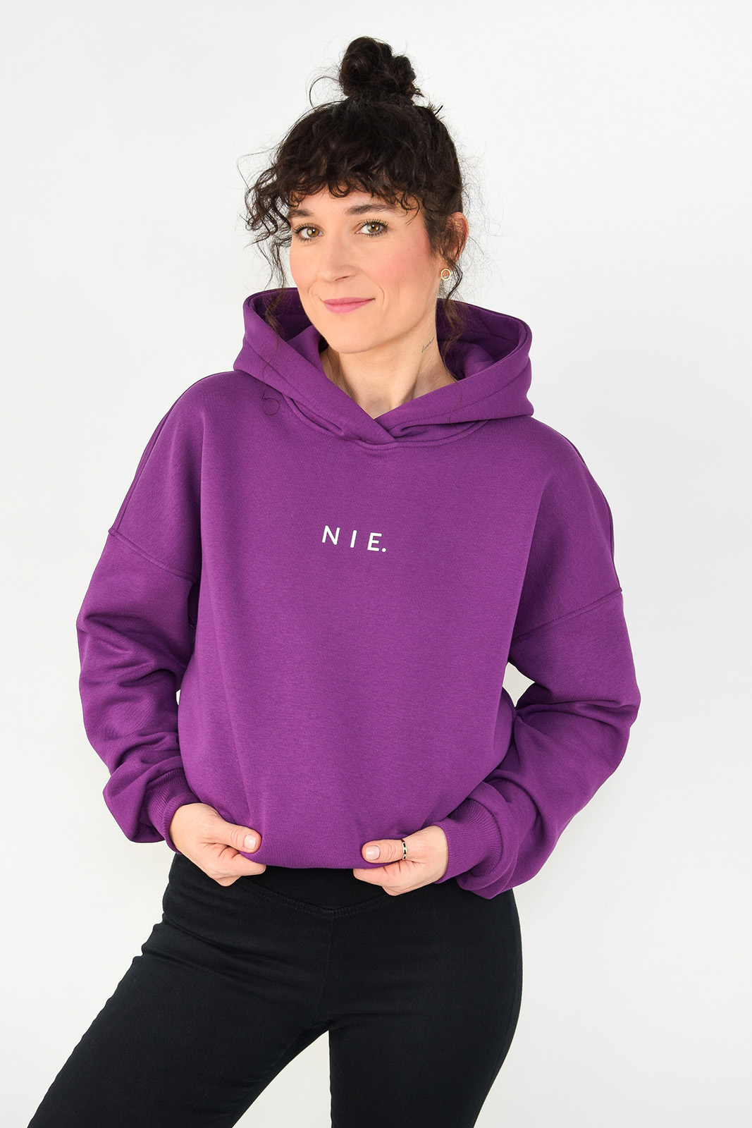 animush bluza hoodie purpurowa nie