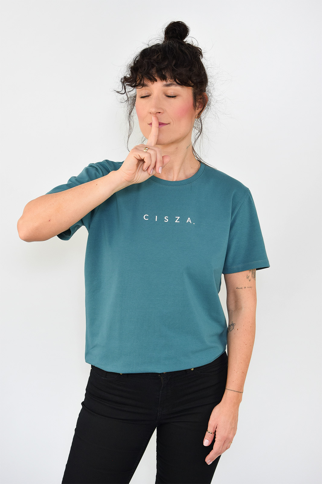 animush t-shirt oversize morski cisza