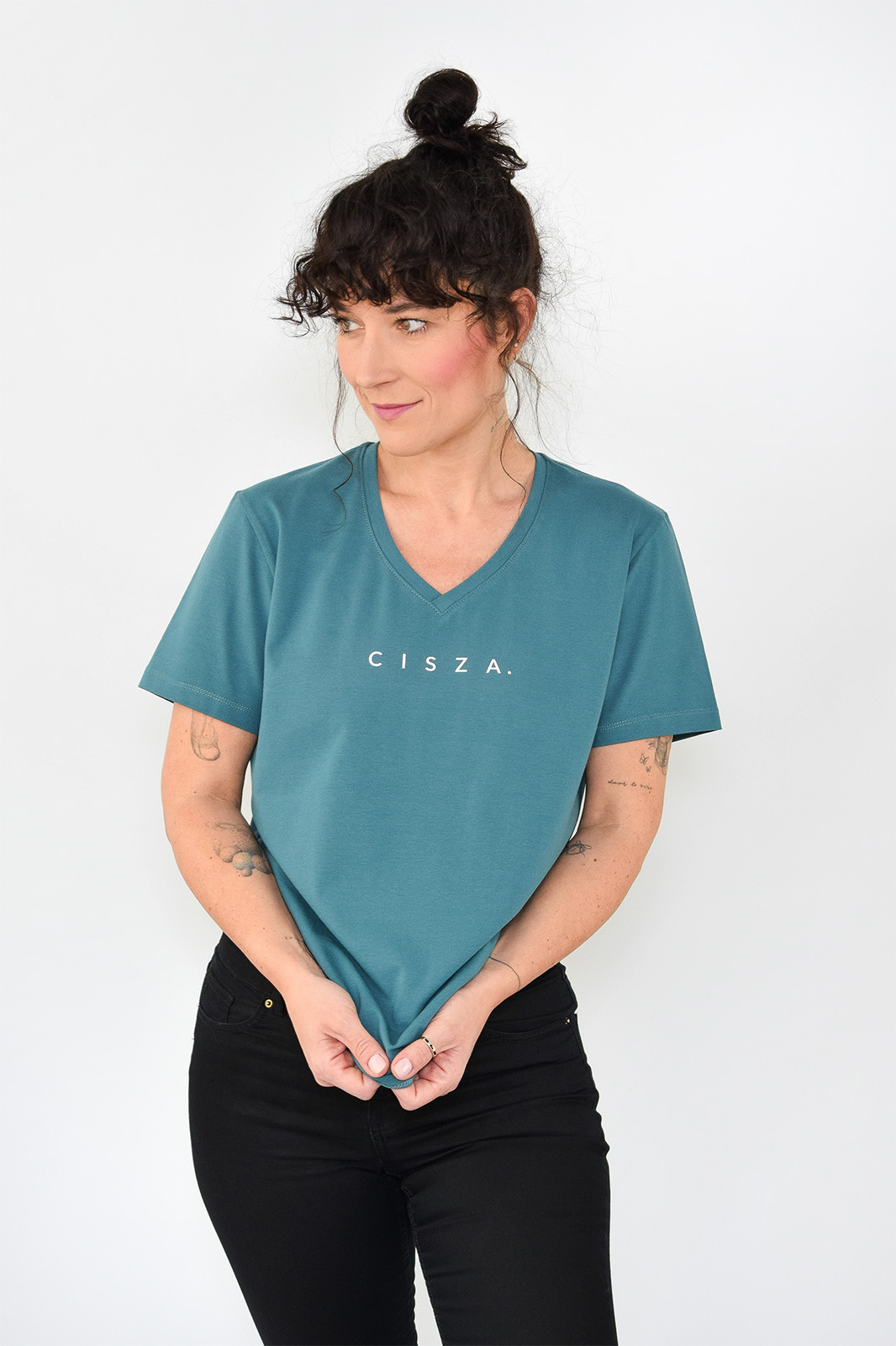 animush t-shirt oversize morski cisza