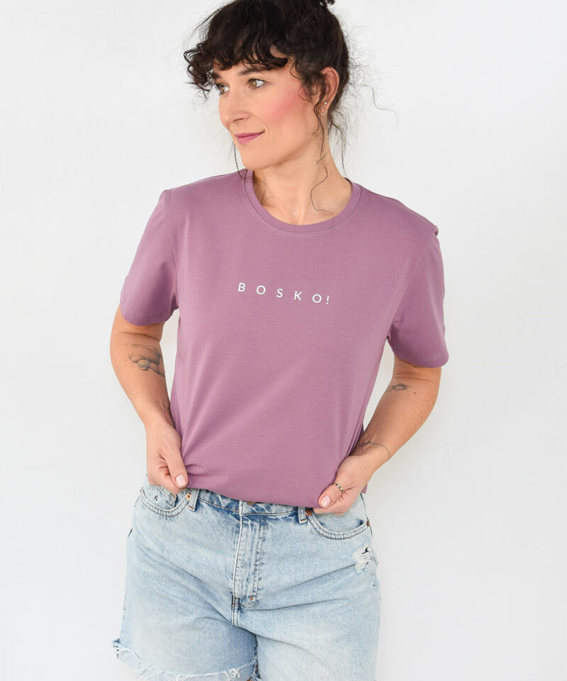 animush t-shirt oversize wrzosowy bosko