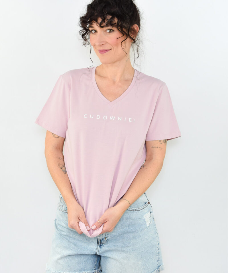 animush t-shirt oversize pudrowy róż cudownie