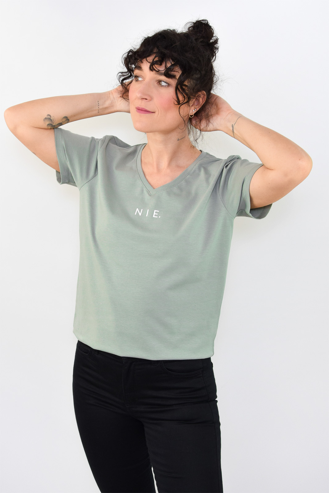 animush t-shirt oversize szałwiowy nie