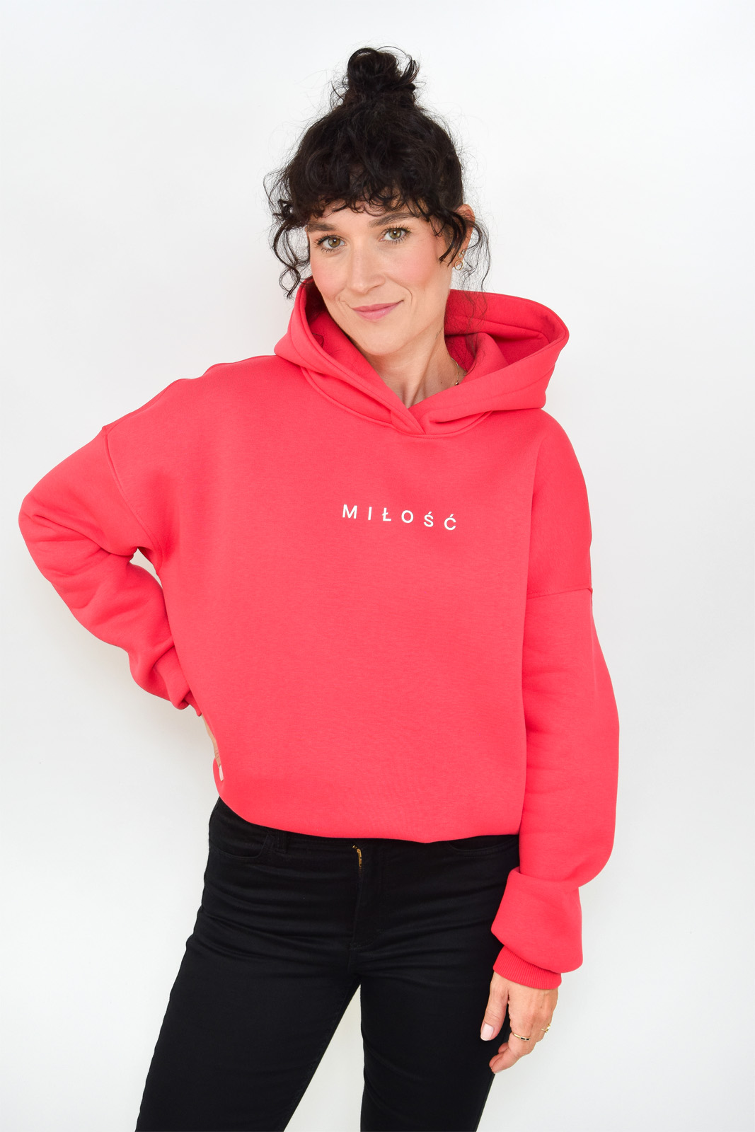 animush bluza hoodie hibiskusowa miłość