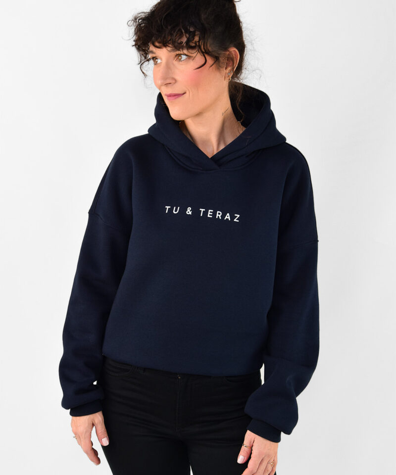 animush bluza hoodie granatowa tu i teraz