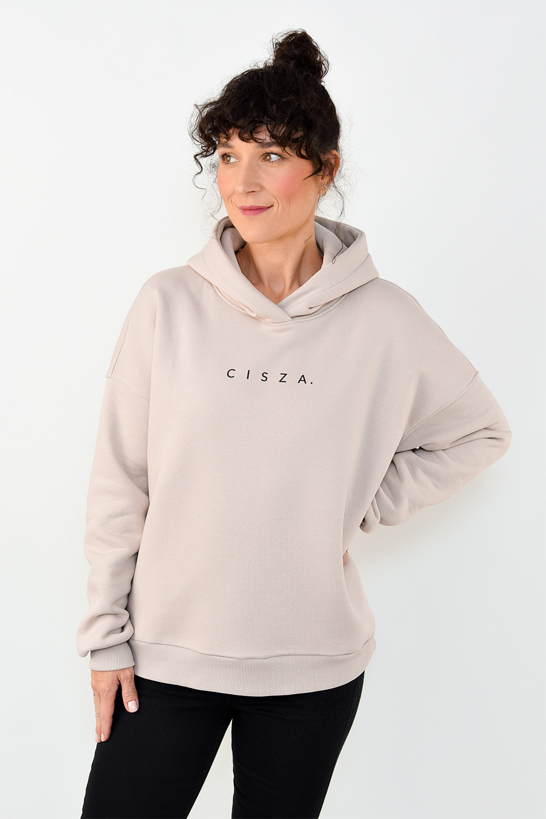 animush bluza hoodie piaskowa cisza