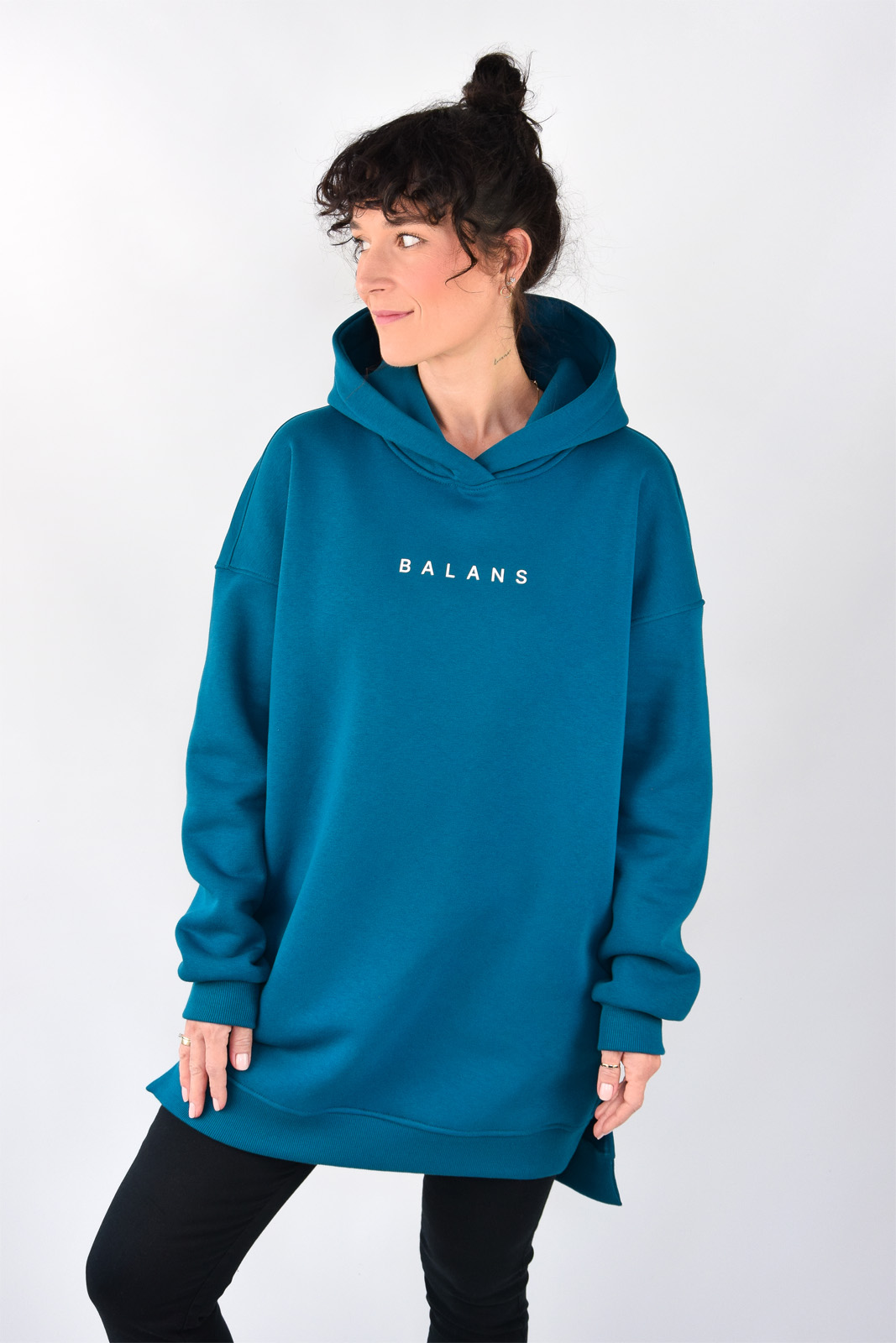 animush bluza long szafir balans