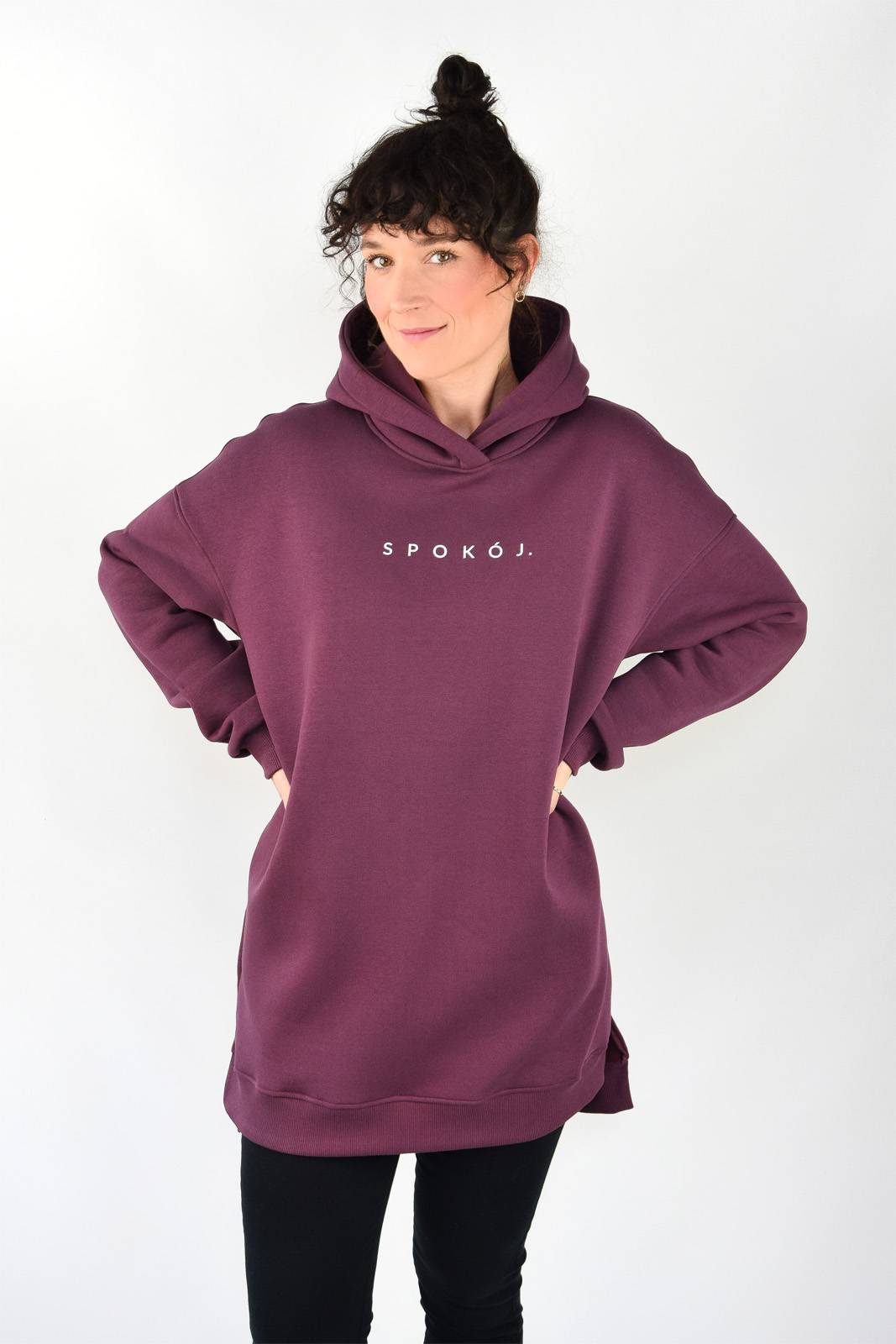 animush bluza long wino spokój