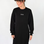 animush sukienka dresowa czrana zen