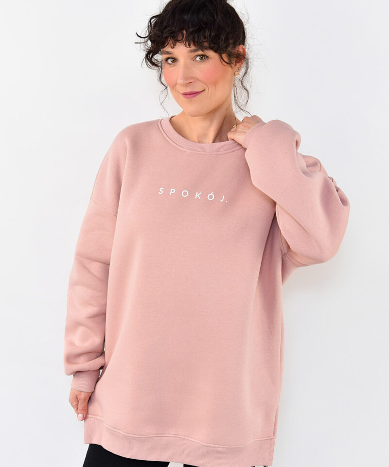 animush bluza oversize różowa spokój