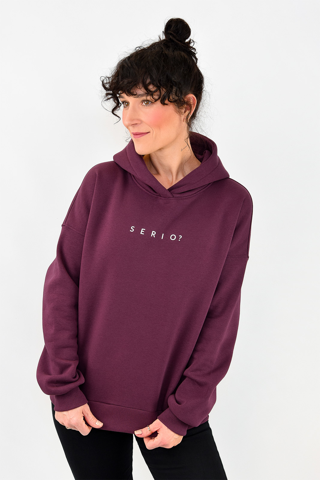 animush bluza hoodie wino serio