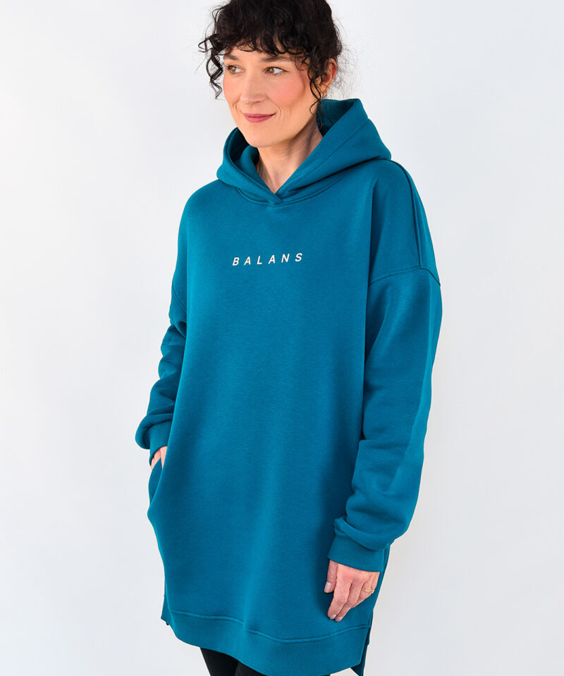 animush bluza long szafir balans