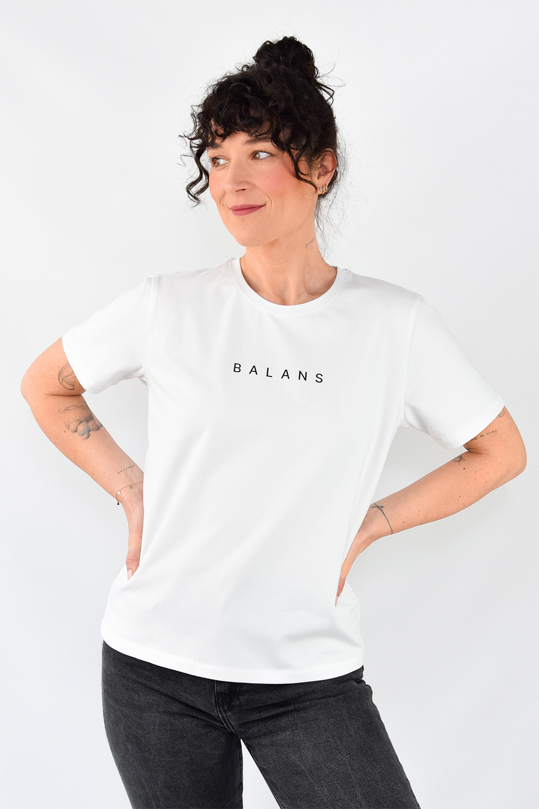 animush t-shirt regular biały balans