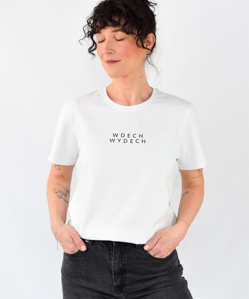 animush t-shirt regular biały wdech wydech