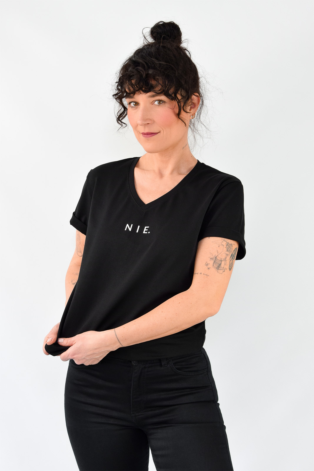 animush t-shirt regular czarny nie