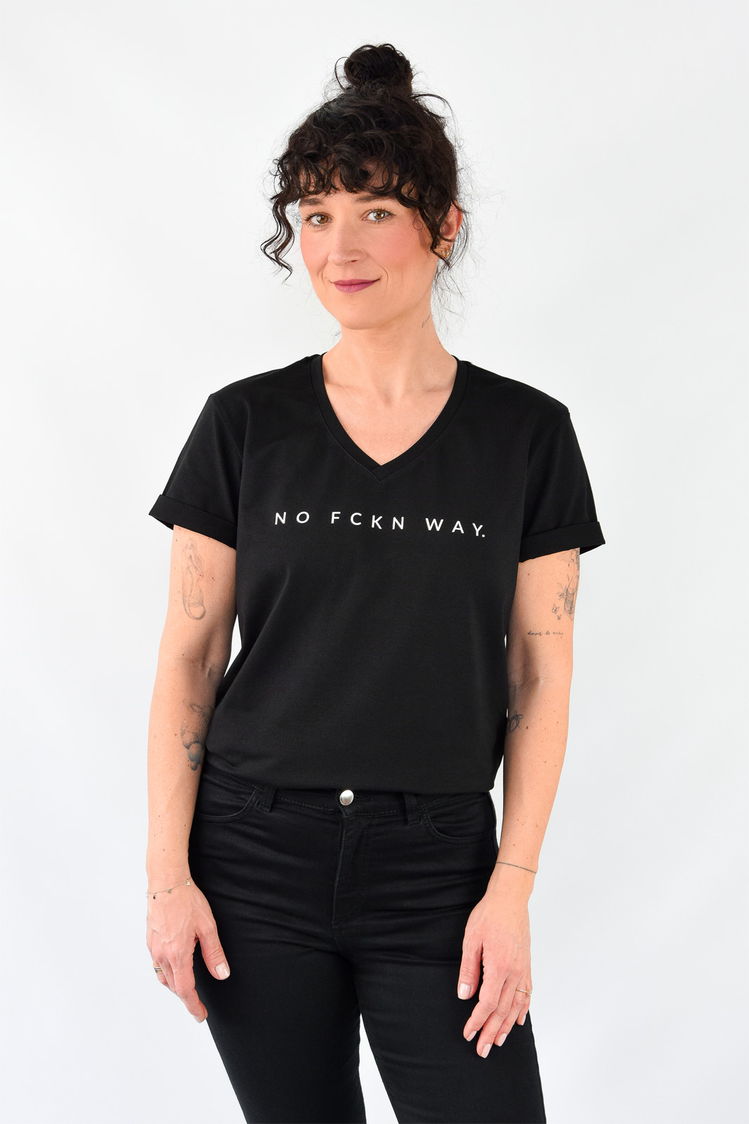 animush t-shirt regular czarny no fckn way
