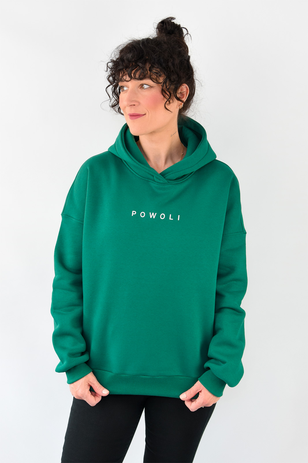 animush bluza hoodie zielona powoli