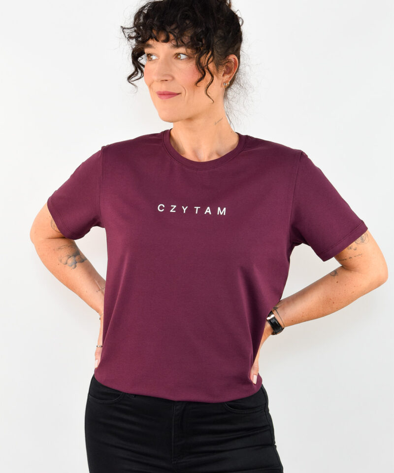 animush t-shirt regular wino czytam