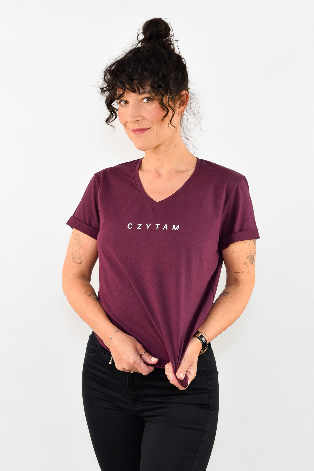 animush t-shirt regular wino czytam