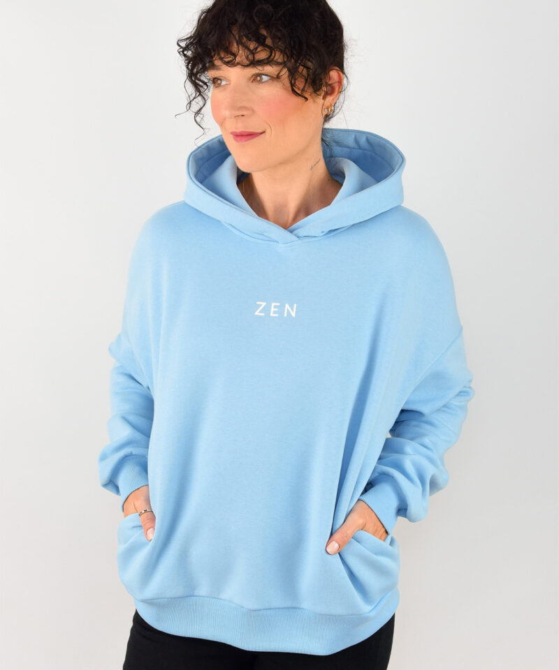 animush bluza hoodie błękitna zen